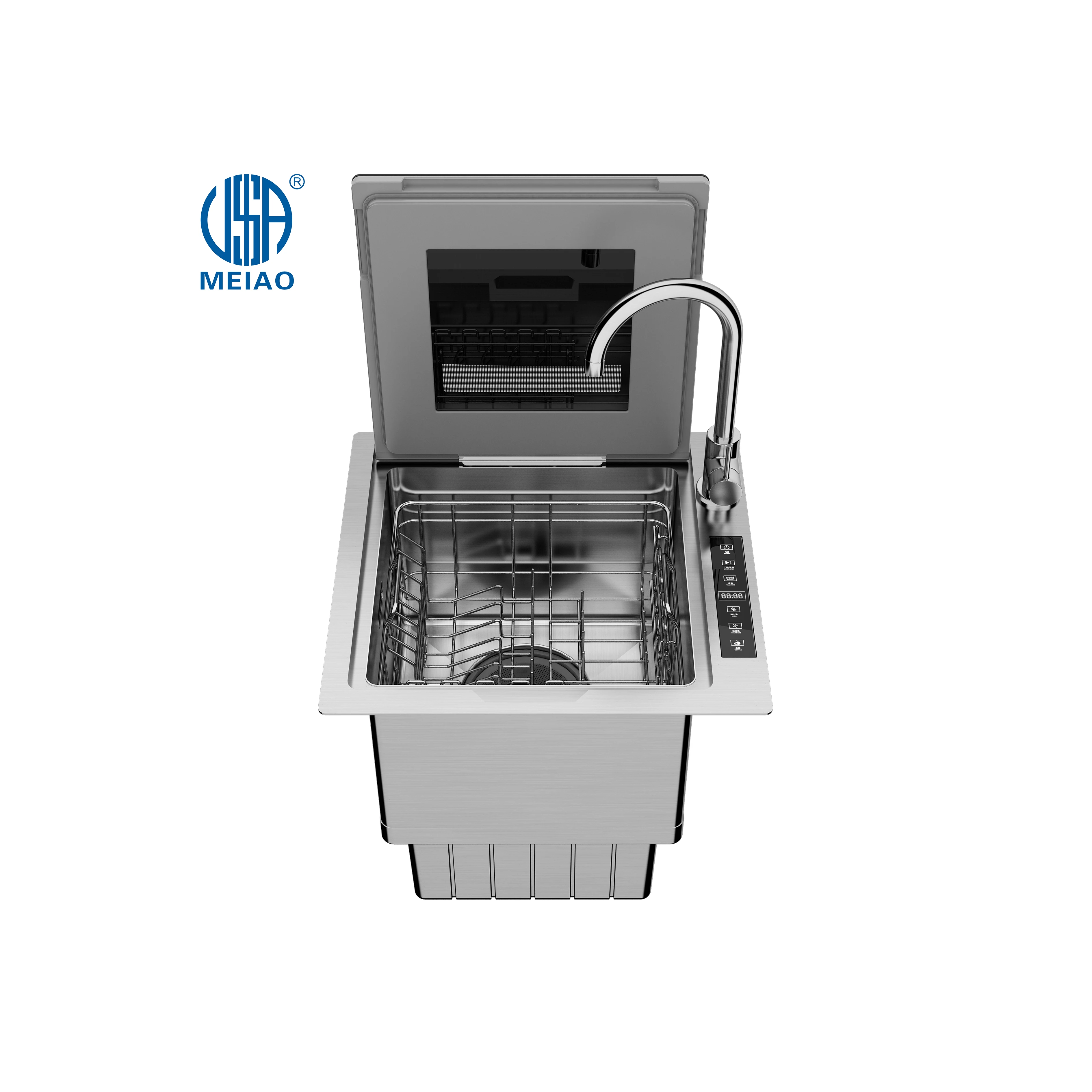 Meiao малазийский стиль одиночная автоматическая мойка раковина из нержавеющей стали умная столешница стиральная машина посудомоечная
