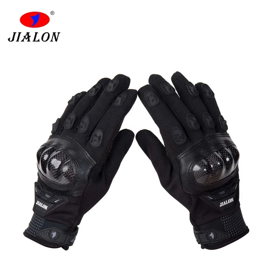 Custom Logo Off Road Racing Riding Bike Hand Leather Motorcycle Gloves