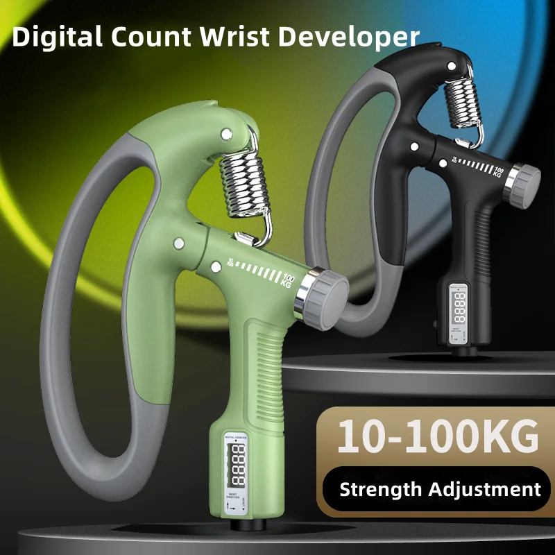 Power Fitness Arm Trainer Black Strength Hand Grip Gymnastics 20kg Gym Sports Adjustable Resistance Metal Hand Grip 50kg 10-40kg