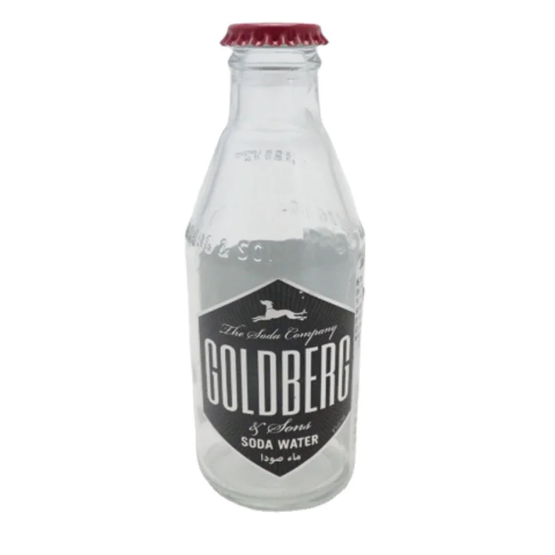 linlang shanghai new produced 200 ml with metal cap glass beverage bottle