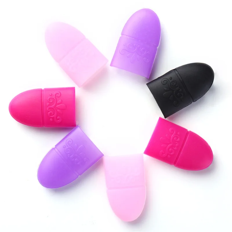 Wholesale Nail Art Soak Off Cap Silicone UV Gel Polish Varnish Remover Clean Clip Reusable Wraps Rubber Manicure Tools