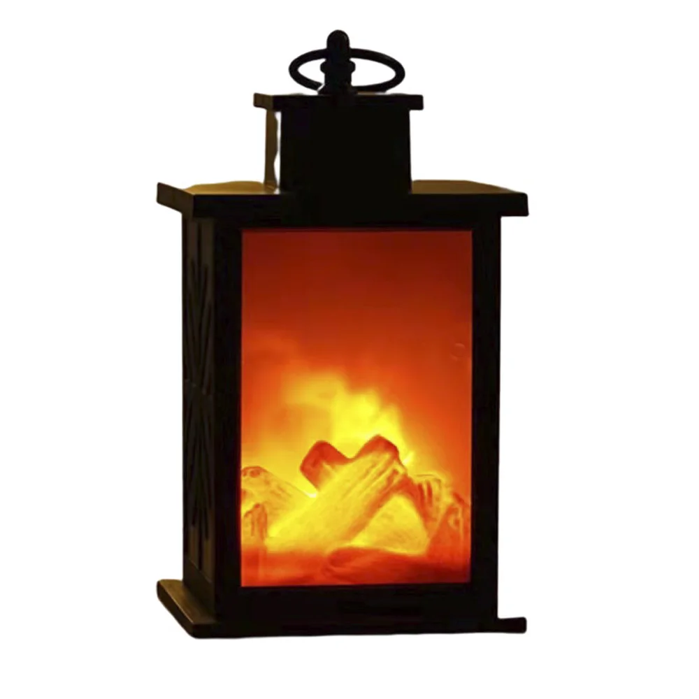 Retro Night Frame Lamp Home Decor Bedside Mood Lamp with USB Charger