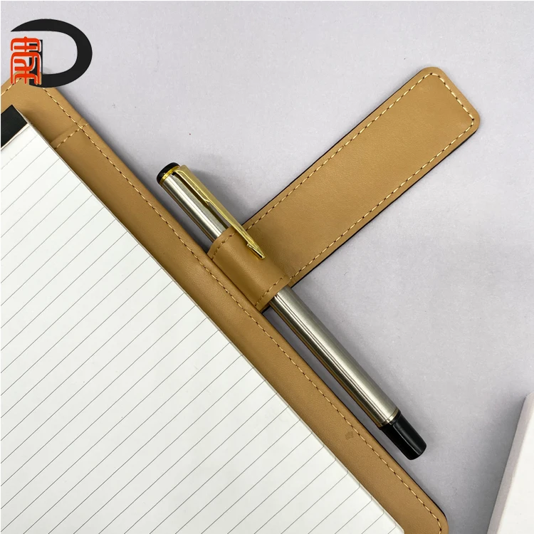 Fashion design personal A5 pu leather organizer writing note diary with 6 ring binder planner cover