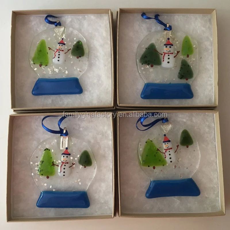 Christmas wall hanging ball decoration cute snow ball snowman molten resin Christmas ball