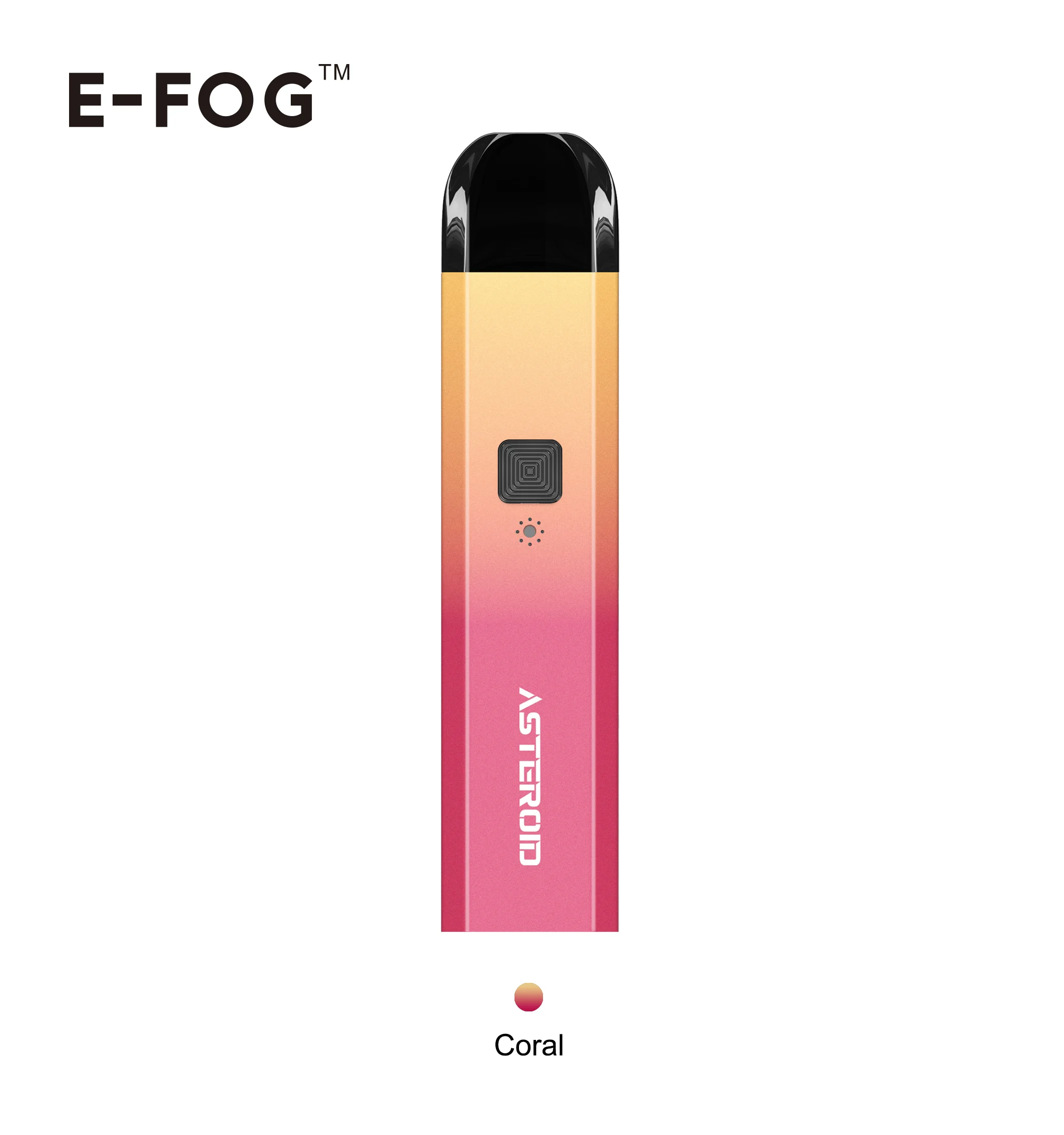 Оптовая продажа с фабрики E-FOG 2 мл Vape перезаправляемый картридж 900 мА/ч, астероид Pod системы комплект