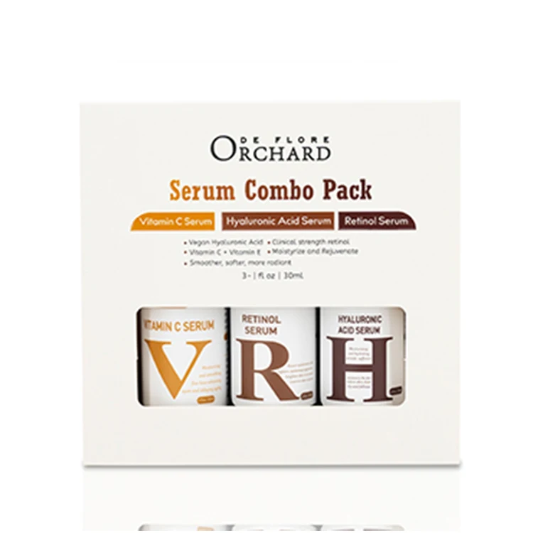 Natural Skin Revitalizer Vitamin c Serum 3pcs/Set Firming Hyaluronic Acid Anti-aging Anti-wrinkle Serum For Face