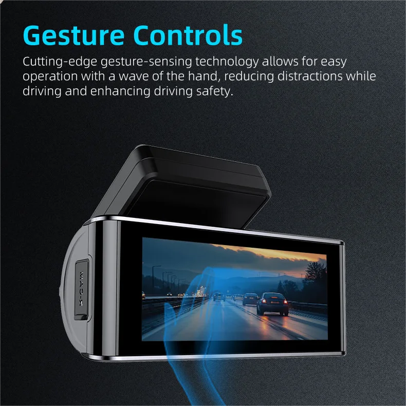 WDT V108 Driving Recorder Blackbox Dash Cam 170 Degree Front 140 Degree Rear Mirror Camera Night Vision 4K Dashcam For Car Auto