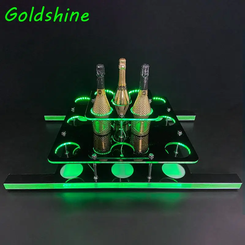 Modern Design Champagne Wine Presenter Customized Logo Vip Service Tray Presenter Glorifiers Holder