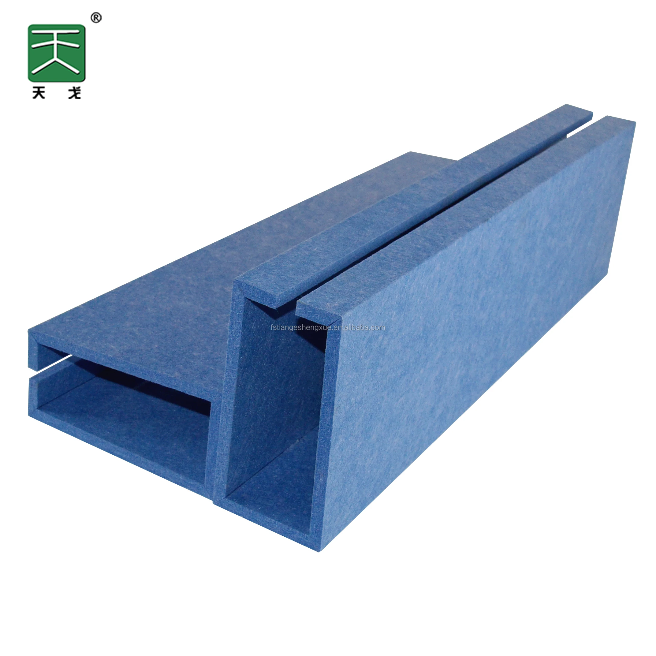 TianGe Factory latest fireproof polyester fiber sound absorbing panel elegant restaurant LED lamp dedicated sound absorber