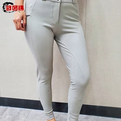 Custom Winter Equestrian Leggings High Waist Riding Legging Fleece Riding pants Velvet Horse Riding Tight Jodhpur