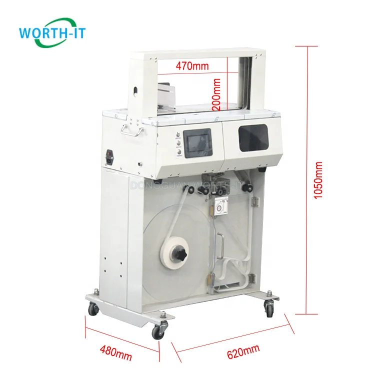 High table Vertical OPP film Paper Tape Automatic banknote banding machine Hot melt Bander