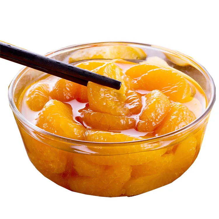 Оптовая продажа, свежие консервированные сегменты мандарина, апельсина в легком сиропе