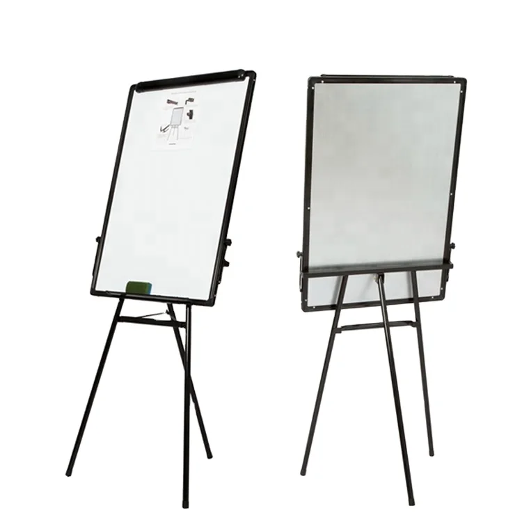 Wholesale aluminum alloy tripod whiteboard flip chart board for school office