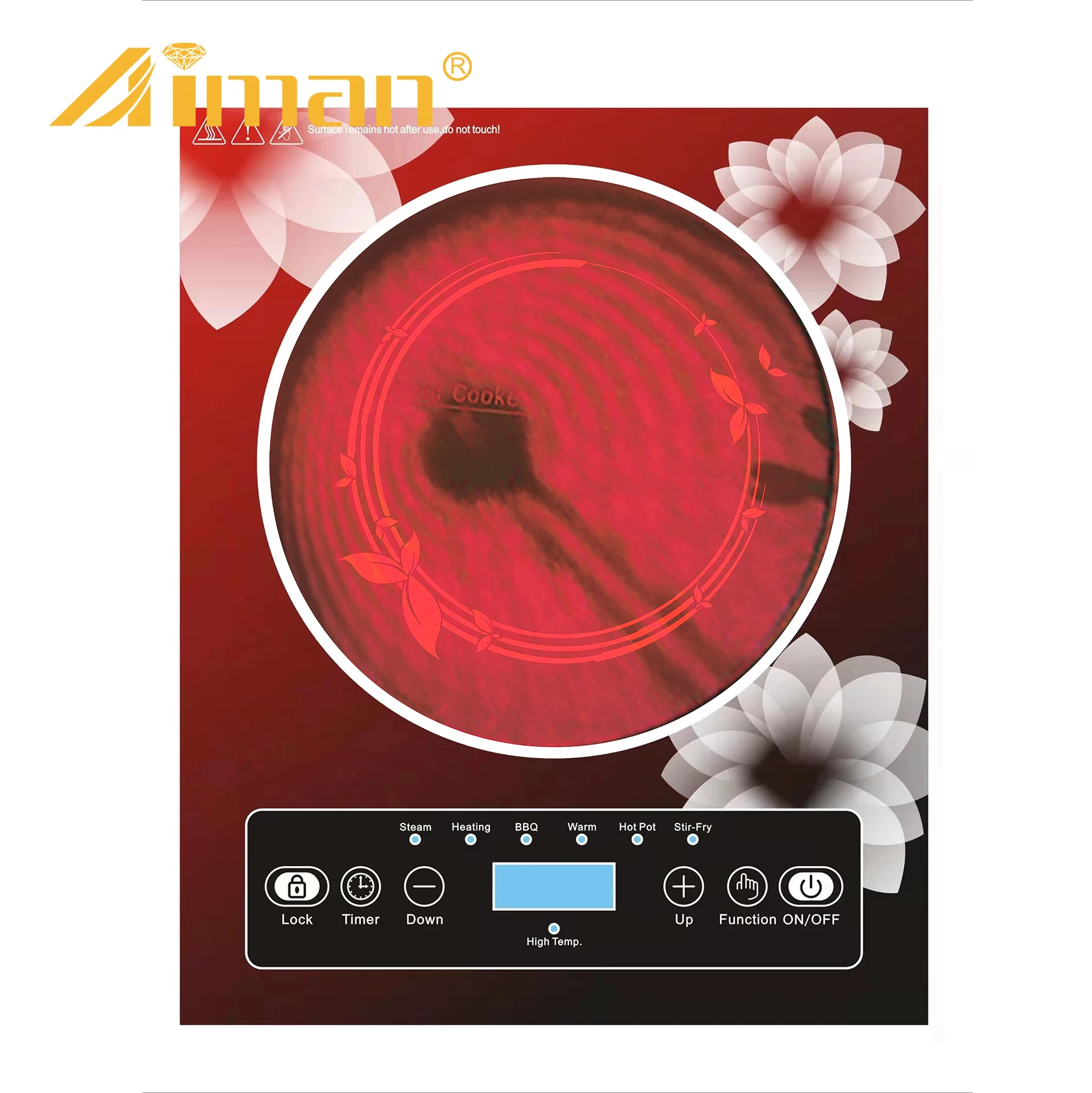Wholesale 3500W Induction Cooker Top Electro Magnetic Smart Digital Electric Hotpot Ceramic Infrared Cookers