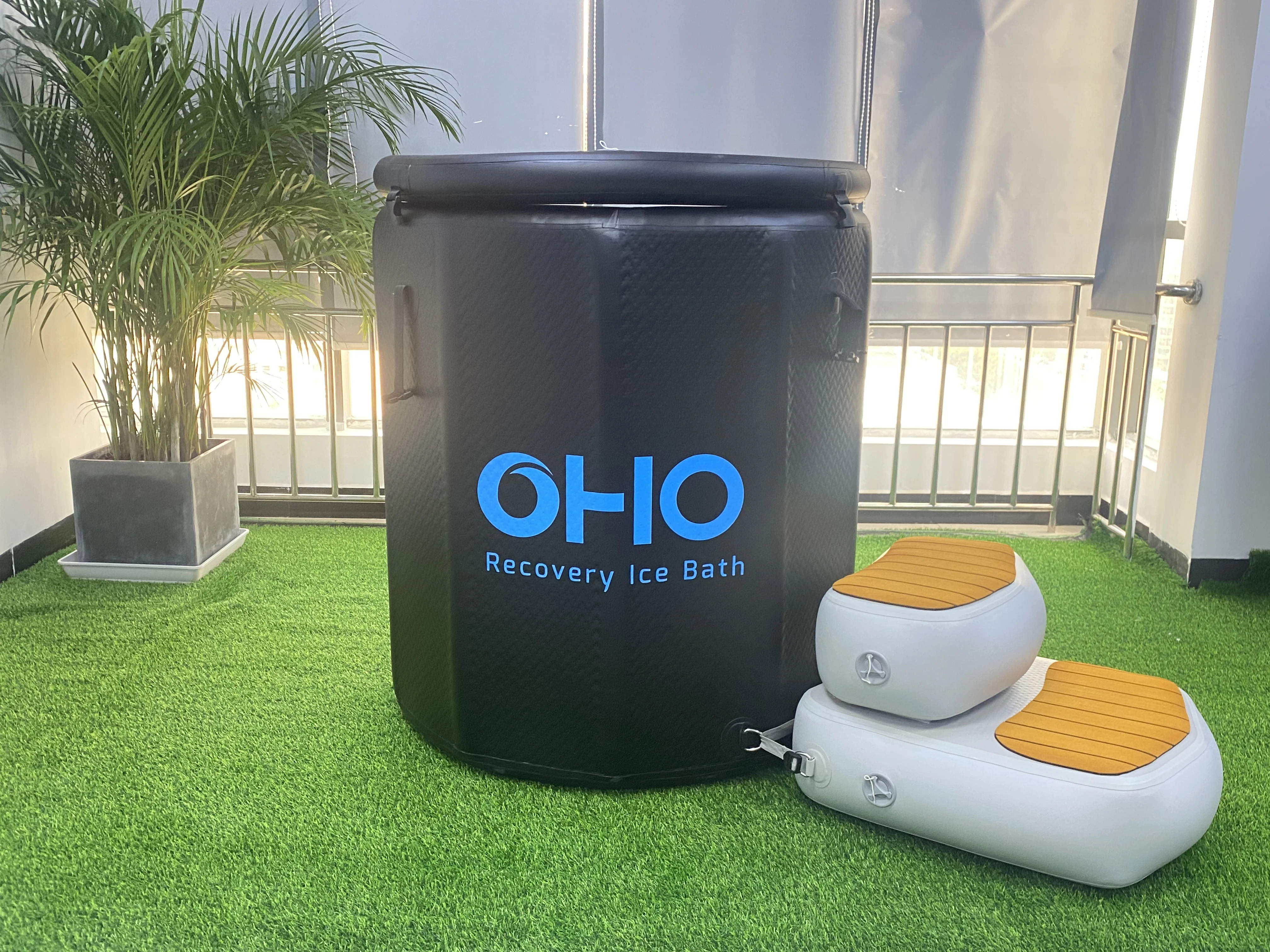OHO 2024 Custom Ice Bath Barrel Cold Plunge Recovery Tub for Cold Therapy