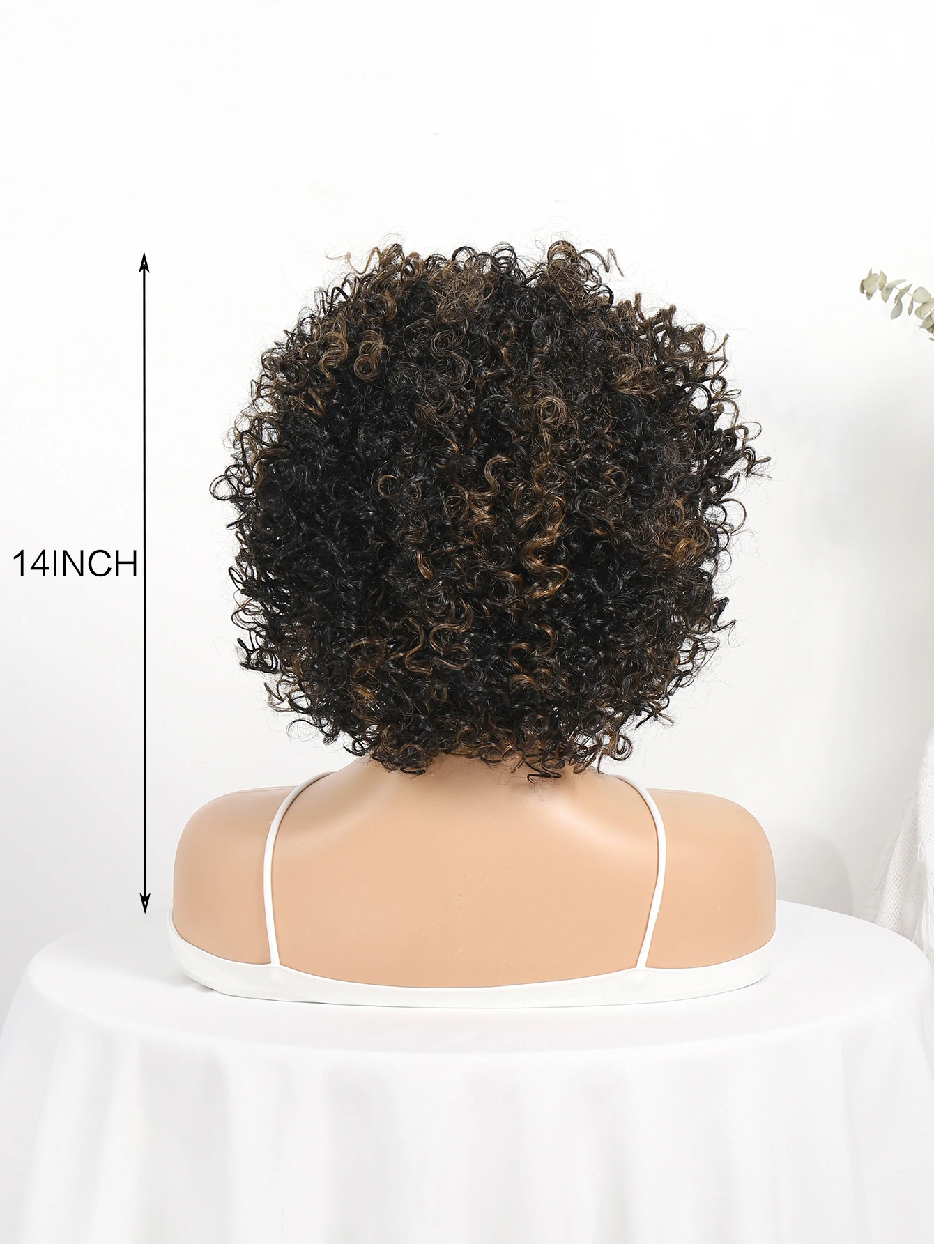 Newlook Foreign trade African black short hair and fluffy small curly hair new chemical fiber hair wigs