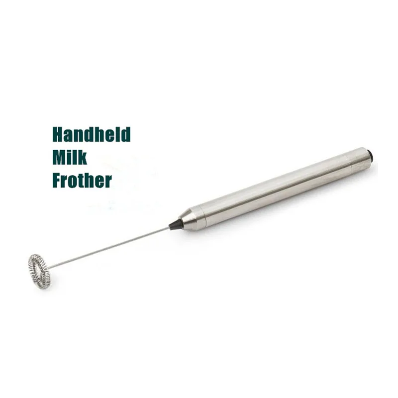 Wholesale Battery Powered Stainless Steel Handheld Coffee Blender Electric Milk Frother