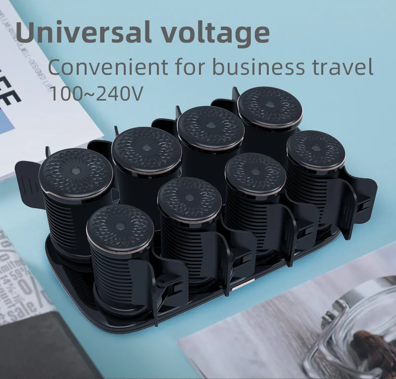 KangRoad New Design Electric Heat Roller Hair Styling Set PTC Heater Hot Rollers Rotating Hair Curling Rollers