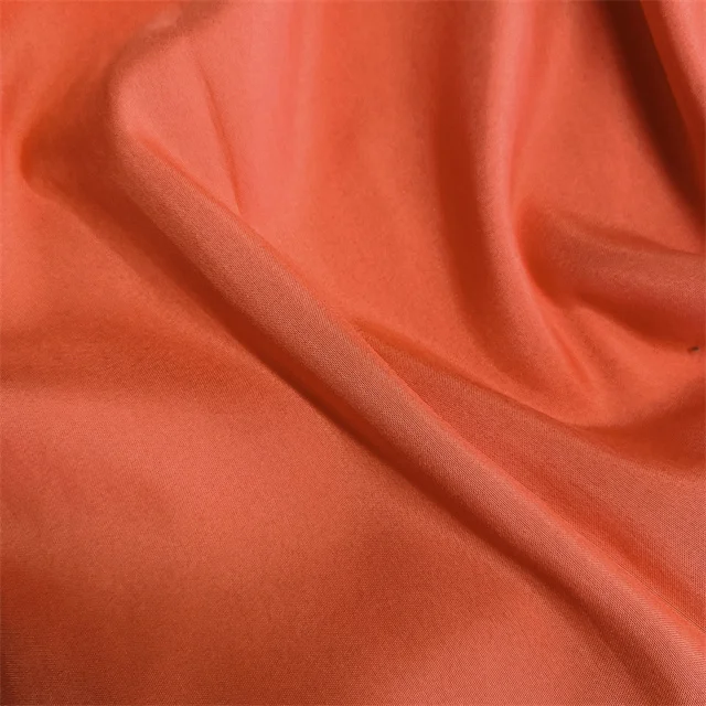 Wholesale Orange China Factory Brushed Fabric Solid Dyed Bright Color Microfiber Fabric for Bedding Set