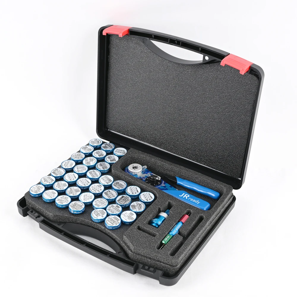 JRready Crimp Kit ST2119-AS2 M22520/2-01 Indent Crimper 36 K series & Universal Positioner+G125 Go-nogo Gage for 20-32 AWG