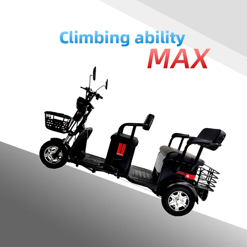 New Cars Tricycle Electric Scooter High Speed  Large Space Adults Three Wheel Electric Tricycle For Passenger