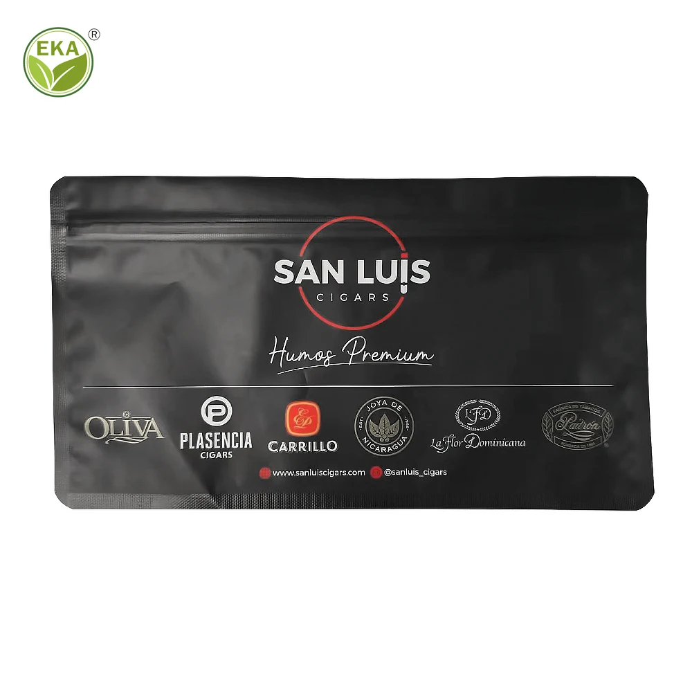 Child Resistant Mylar 5G 10G Plastic With Resealable Zipper Custom Logo Smoking Pipe Smell Proof Cigar Tobacco Pouch Bag