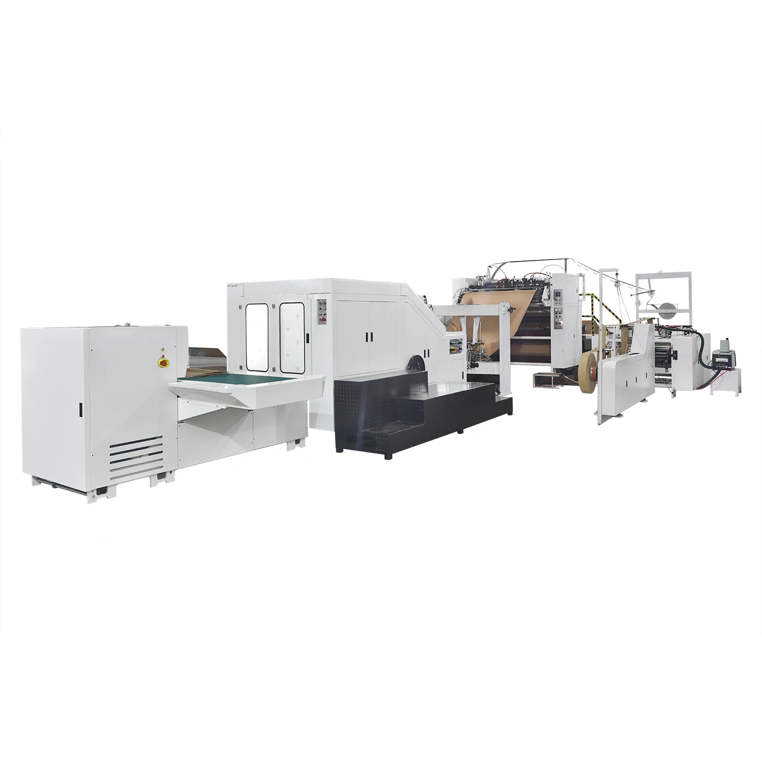 XKFD-540T Industrial full automatic kraft paper bag making machine pp woven bag production line