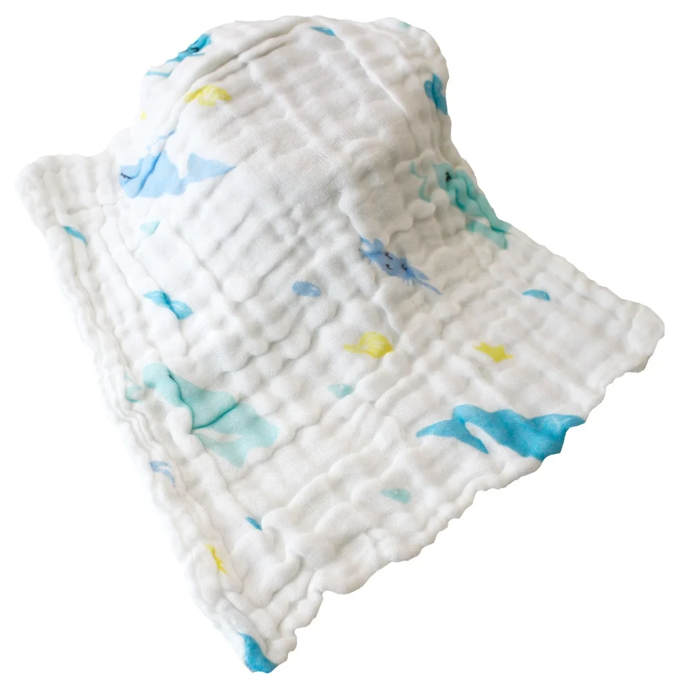 100% Cotton Baby Handkerchief Gauze Muslin Square