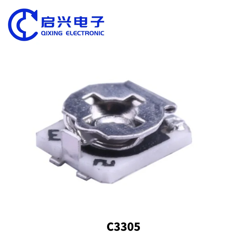 C3305 Trimmer Potentiometers 1K 5K 10K 20K 50K 100K 100R 102 103 single turn  Glass Glaze Patch 3*3 SMD adjustable resistor