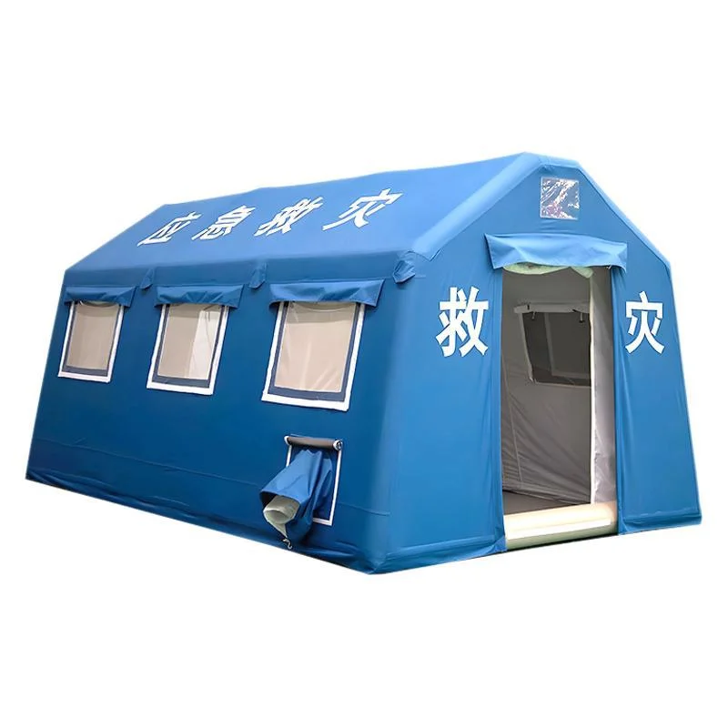 Large high quality air  inflatable camping Strong Wind Resistance Aluminum Frame Disaster Relief Refugee Medical Tent For Sale