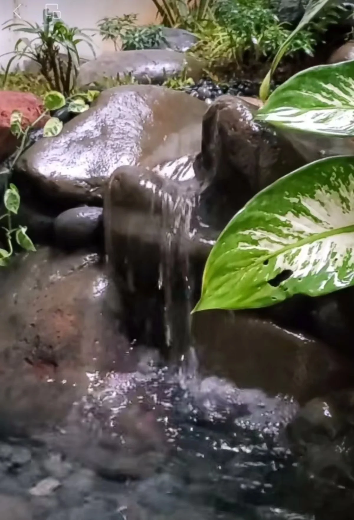 Natural Landscaping Rock Stone Waterfall Fountain Garden