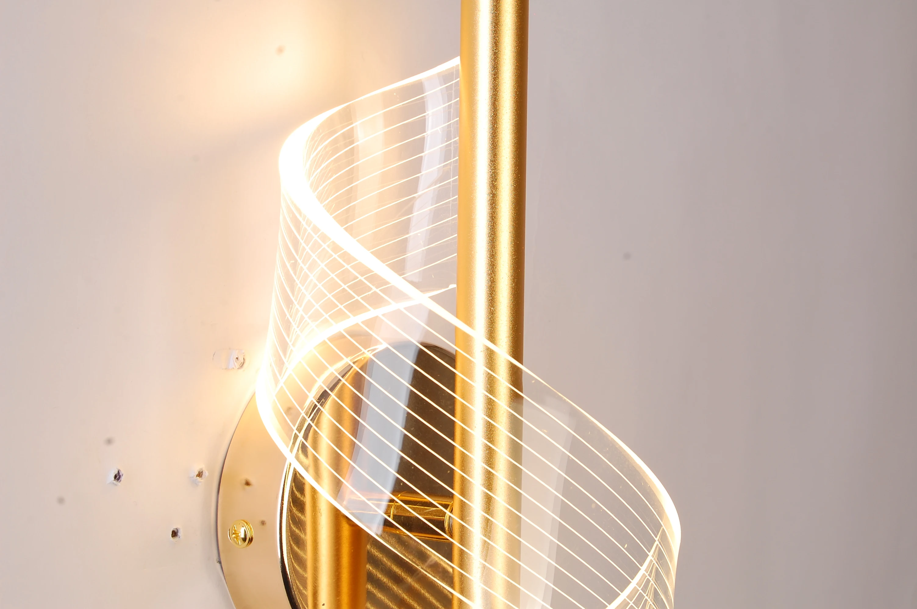 Lights for Home Wall Lamp With Rose Gold Color Lamp LED 8W Acrylic 3D light Shade