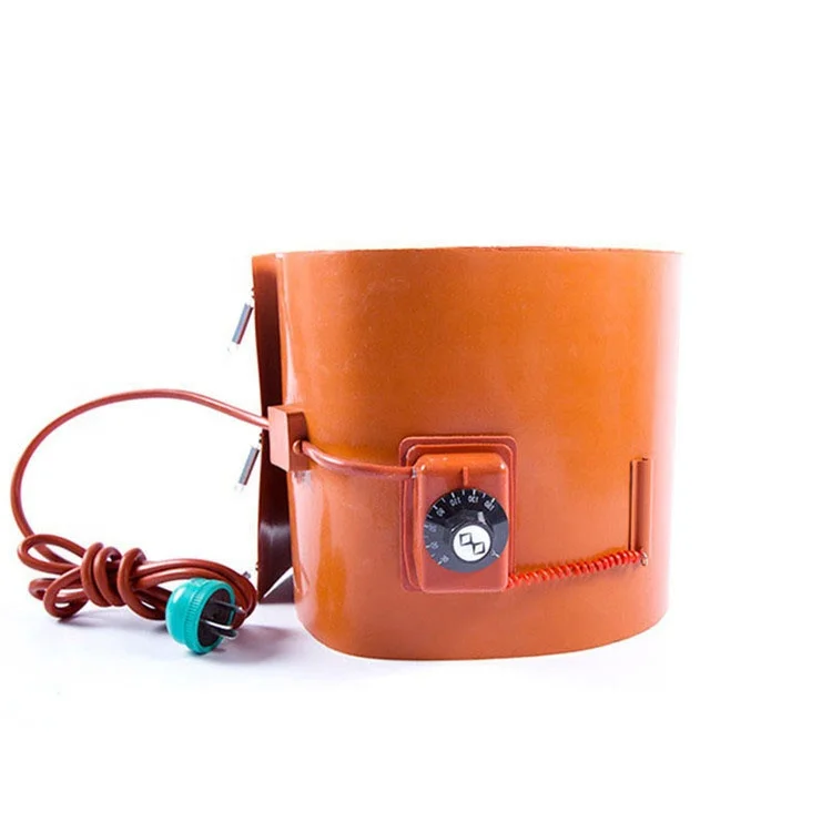 250x1740mm 220volt Industrial electric flexible heating element silicone rubber oil drum heater heating blanket