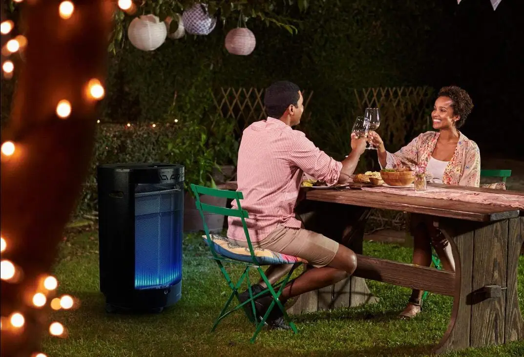 Indoor blue flame gas heater for living room use