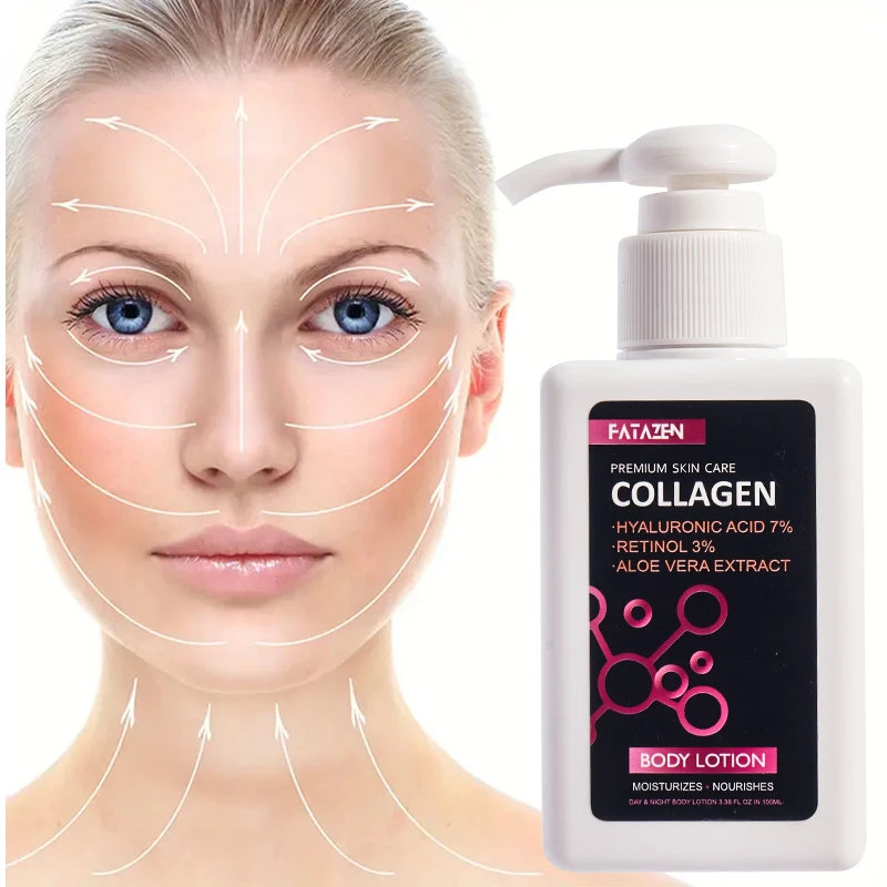 FATAZEN Beauty Products Anti-Aging Collagen Facial Cream Smoothing Moisturizer OEM ODM Skin Care Reduce Wrinkle Facial Lotion