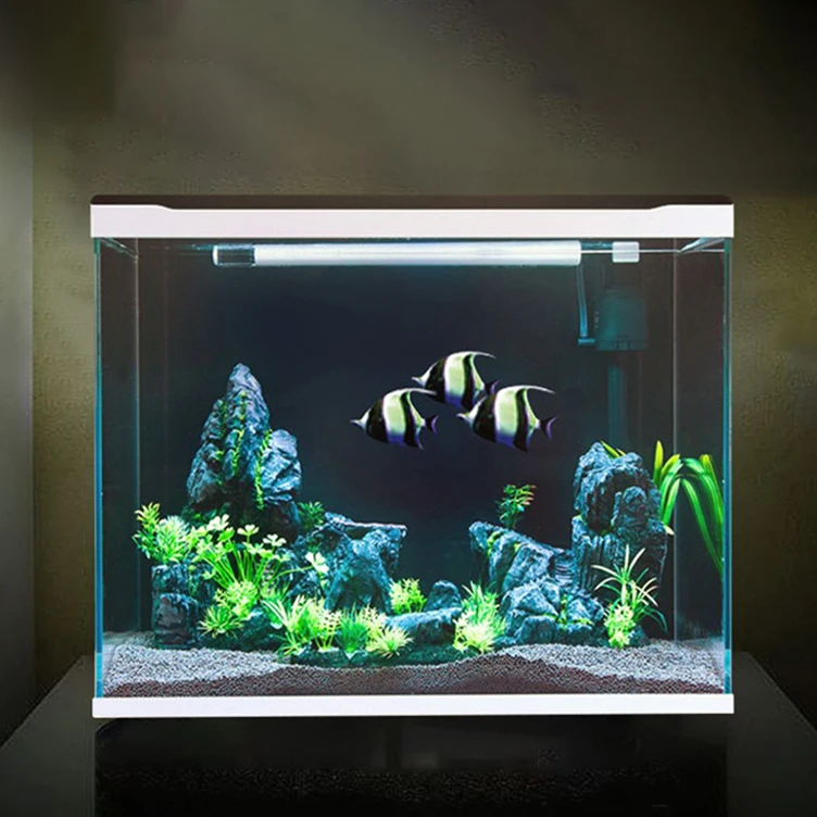 43/66L Glass Fish Tank Aquarium Landscaping Small Fish Tank Clear Table Aquarium