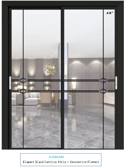 Beautiful Heat-Insulating And Sound-Proof Sliding Doors For Study, Restaurant And Balcony