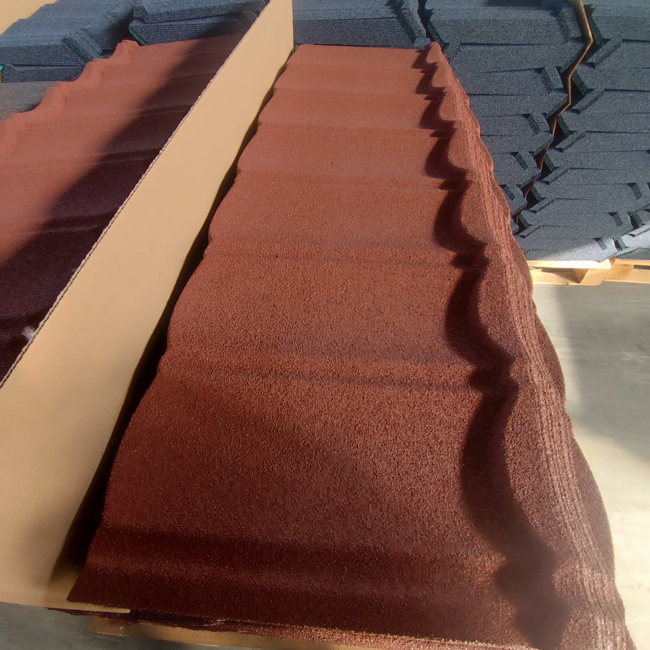 New Arrival Composite Slate Roof Tiles Colorful Stone Coated Steel Roofing Tile