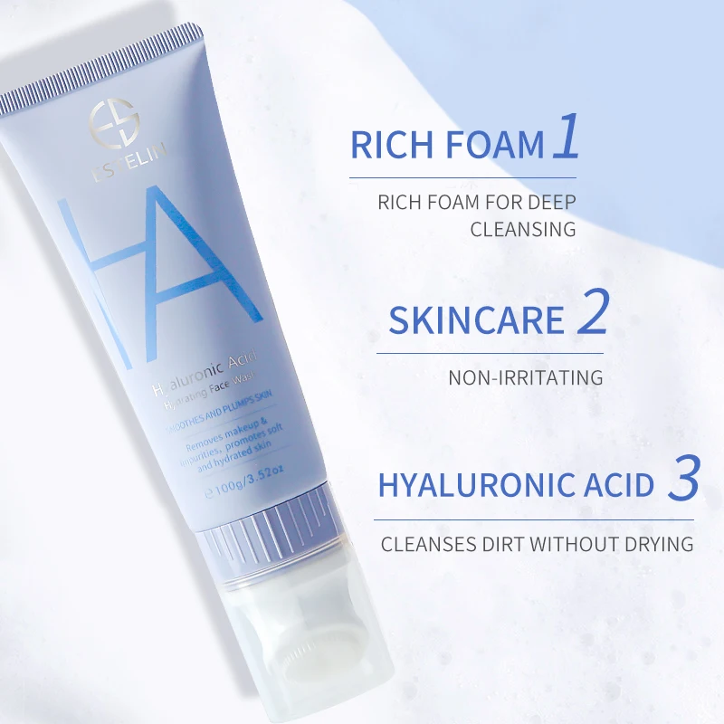 ESTELIN  Vitamin c Nicotinamide light spot Hyaluronic acid super hydrating Collagen firming cleanser