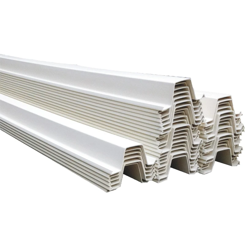 U Type PVC Vinyl Sheet pile for Tide Walls,Breakwaters,Retaining Walls plastic sheet piles