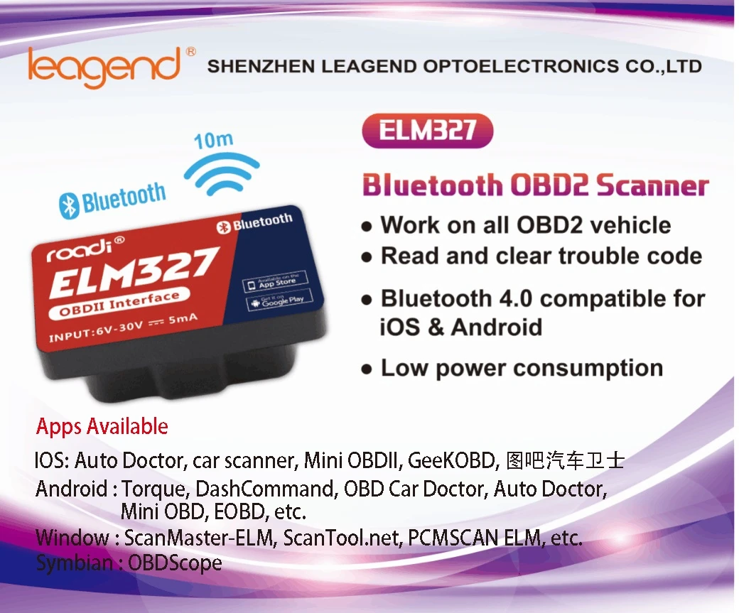 Support all Apps mini obd bluetooths 4.0 ELM327 Scanner obd2 Diagnostic Tool Bluetooth OBD ITrouble Code Diagnostic Tool