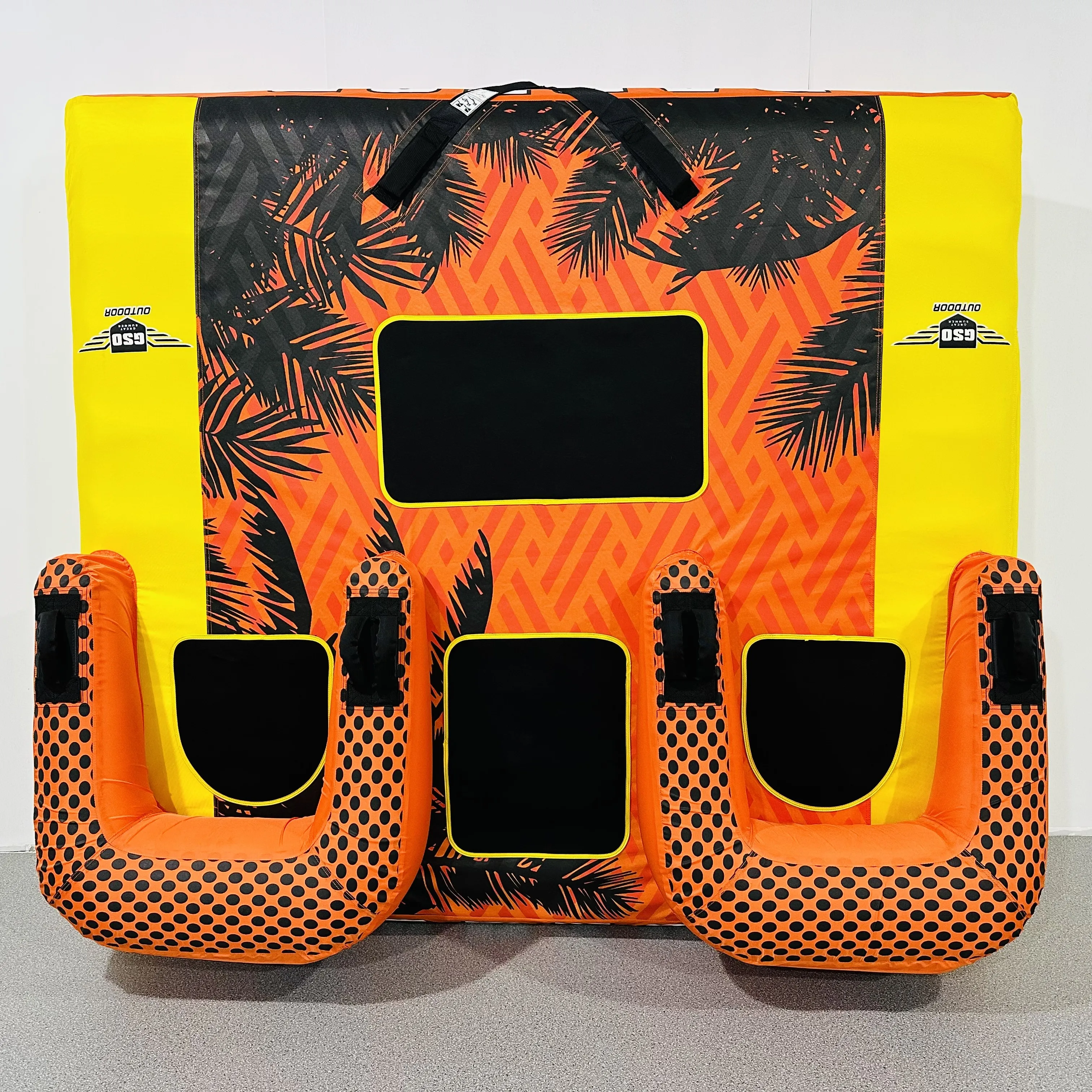 Factory high quality Crazy Inflatable Water Fun Towable Ski Tube Floating Drag Water Sports