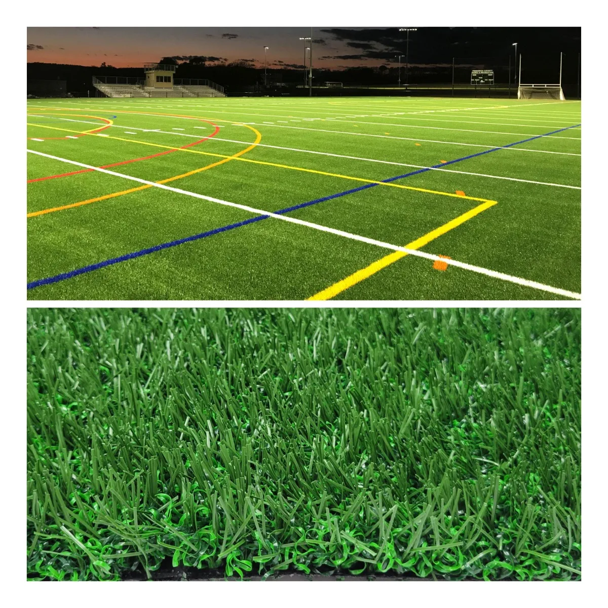 Легко устанавливаемый ФИФА 50 мм куплю футбол 18000 Detex искусственный футбольный газон