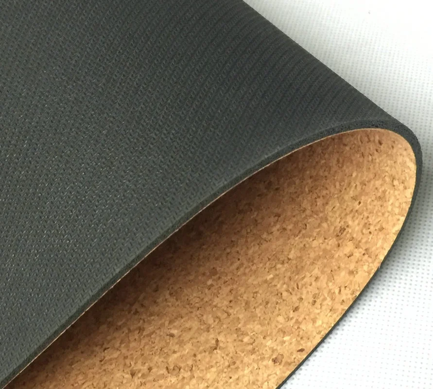 
Wholesale Non-slip Cork Sweat Absort Exercise High Density Thin 5mm Yoga Mat 