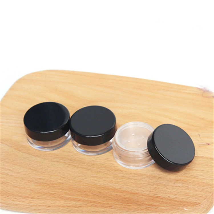 Factory sales 5g 30g 50g loose powder jar with sifter compact container 10g Powder Makeup Jar for Loose Powder Cosmetic Sifter