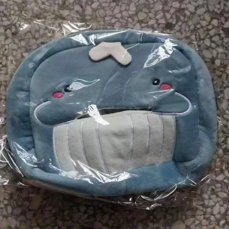 Car Accessories Interior Animal Cartoon Tissue Box Plush Cute Tissue Holder Car Decoration Gifts