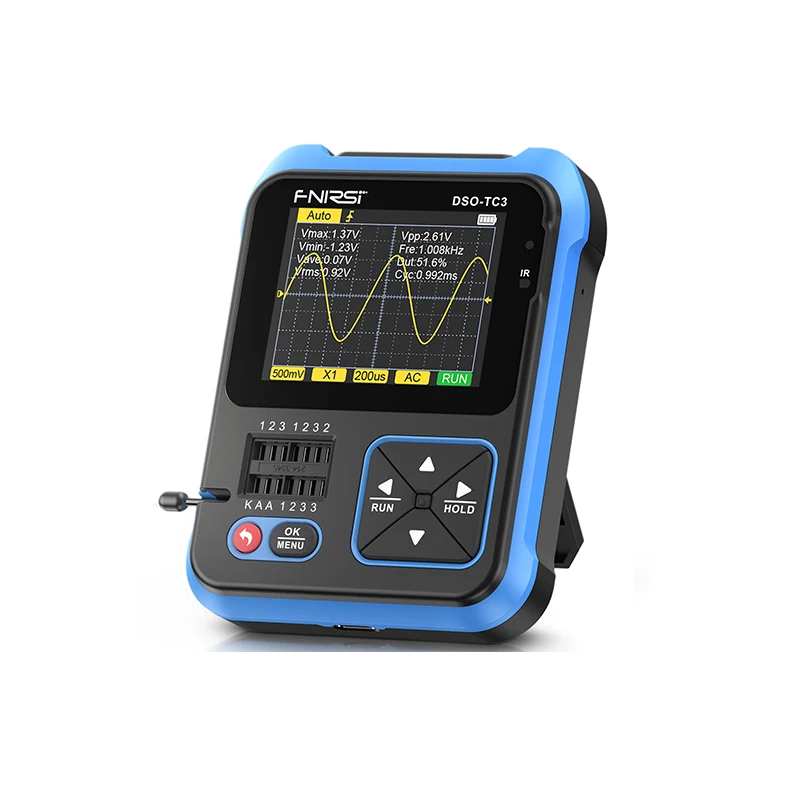 DSO-TC3 портативный небольшой транзистор 3 в 1 тестер LCR метр генератор сигналов 10 мГц цифровой