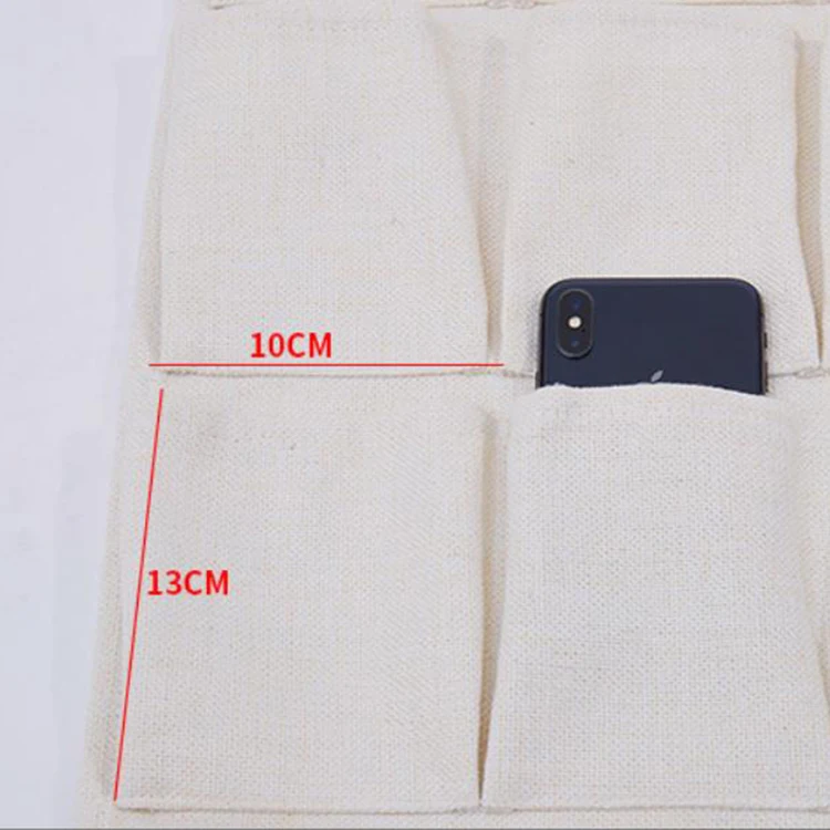 Custom Embroidered 24 Pockets Christmas Countdown Advent Calendar Sublimation Blank Hanging Canvas Wall Storage Organizer Bag