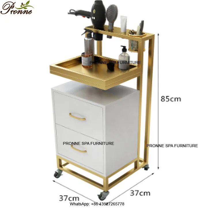 Модный дизайн в современном стиле, профессиональная черная тележка для парикмахерской