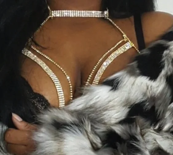Brave Light Stonefans Full Women Chest Chain New Fashion Crystal Necklace Bra Body Chain 2022